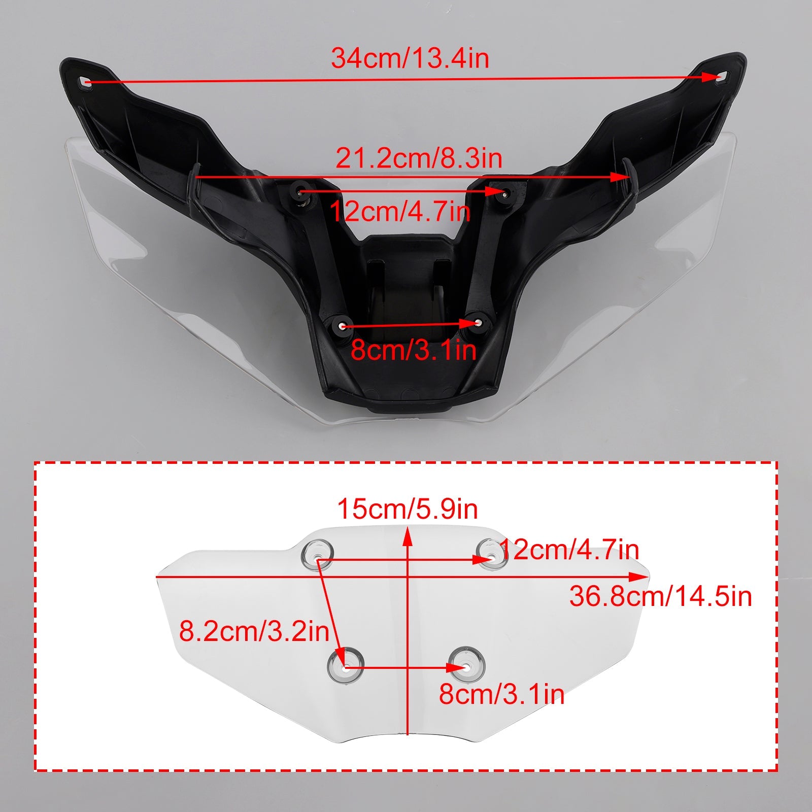 2024-2025 YAMAHA MT-09/SP ABS Motorcycle Windshield WindScreen