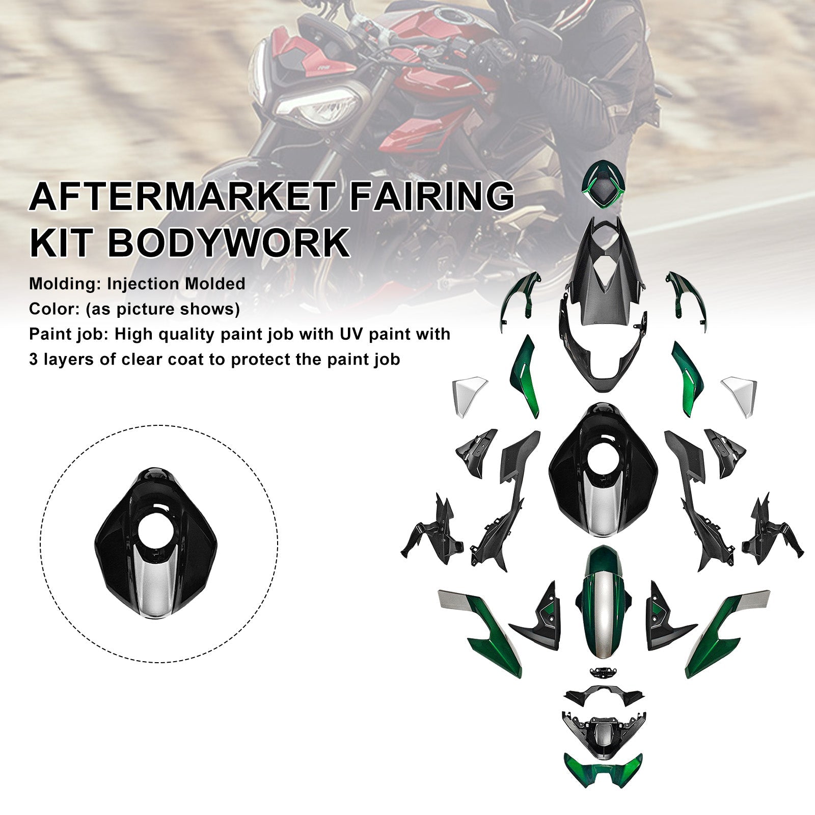 Injection Bodywork Fairing Kit for Street Triple 765 R/RS 2023-2025