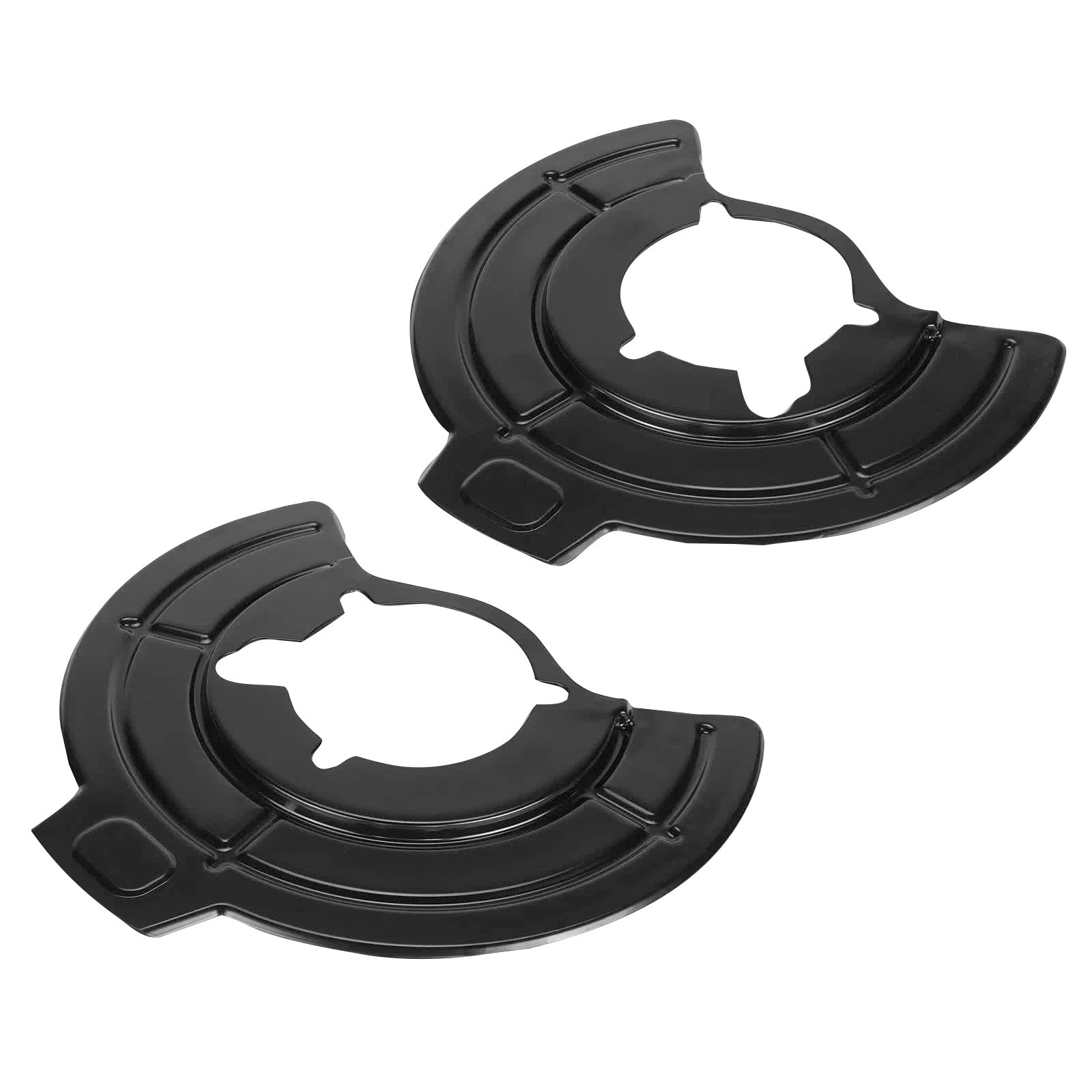 Left & Right Brake Dust Shield 68043286AB Fit Jeep Wrangler JK 2007-2018 Black