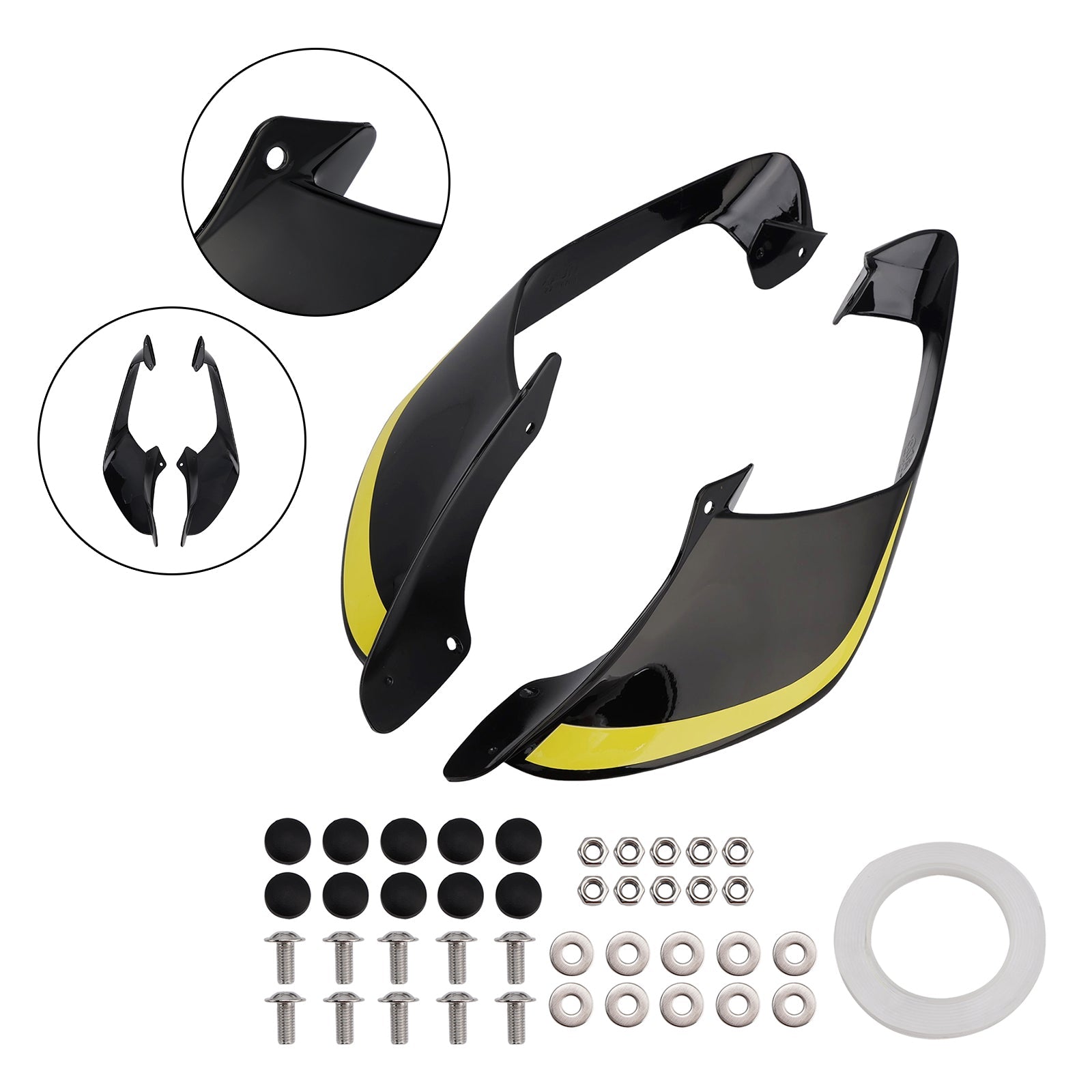 2021-2024 Yamaha YZF R1 R1M Front Side Winglets Wings Spoiler Fairing