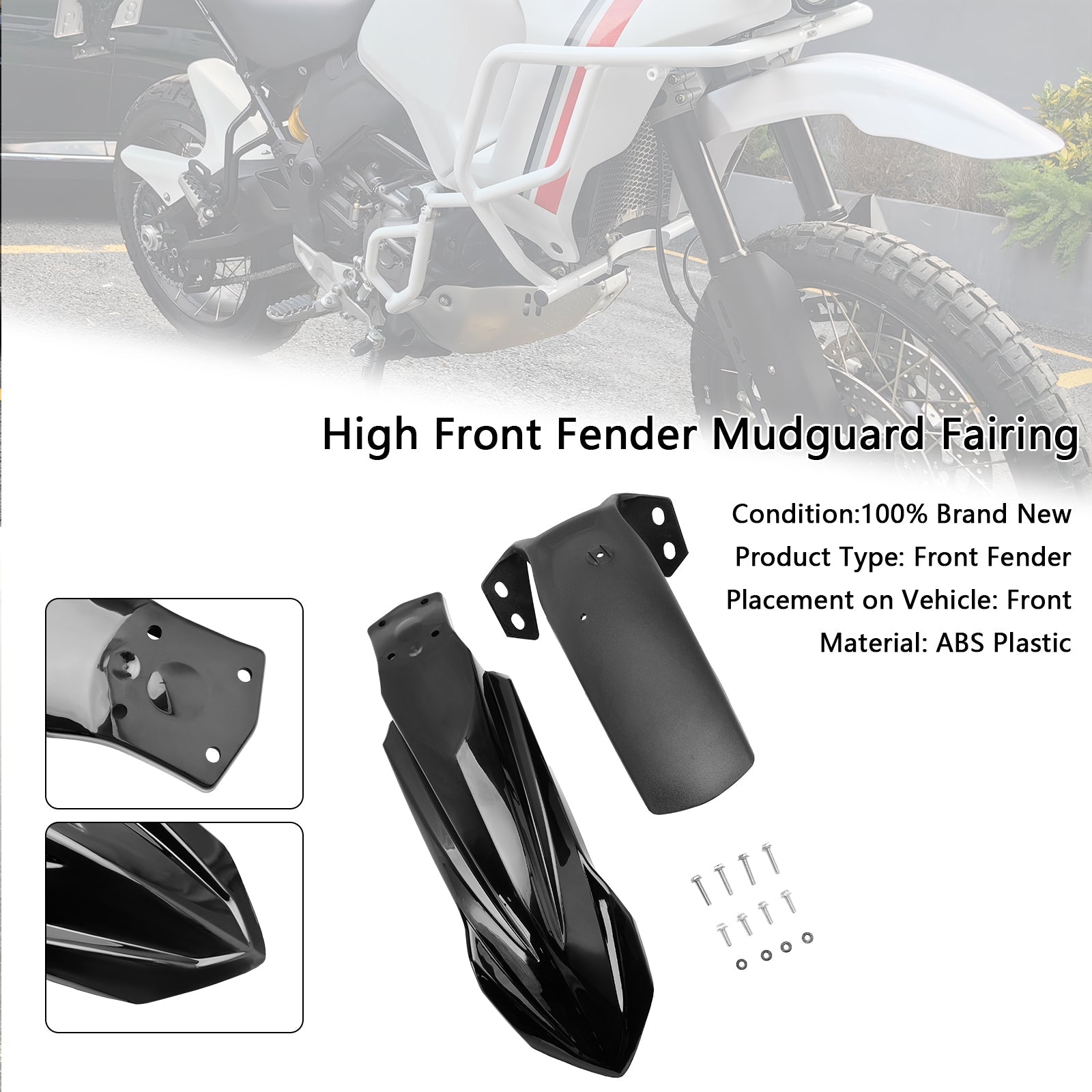 2023 2024 Yamaha Tenere 700 World Rally High Front Fender Mudguard Fairing