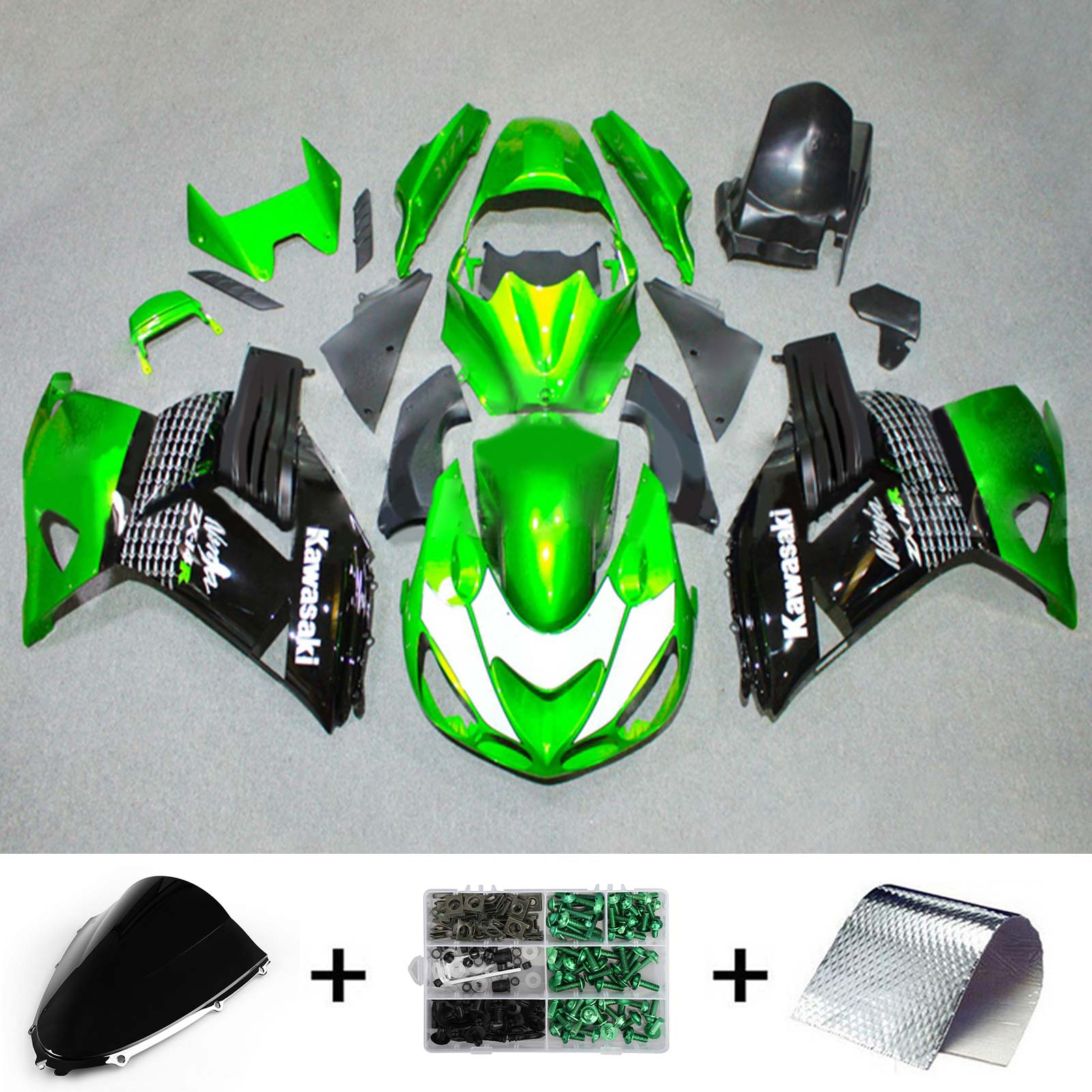 2006-2011 Kawasaki ZX14R Fairing Kit Bodywork Plastic ABS