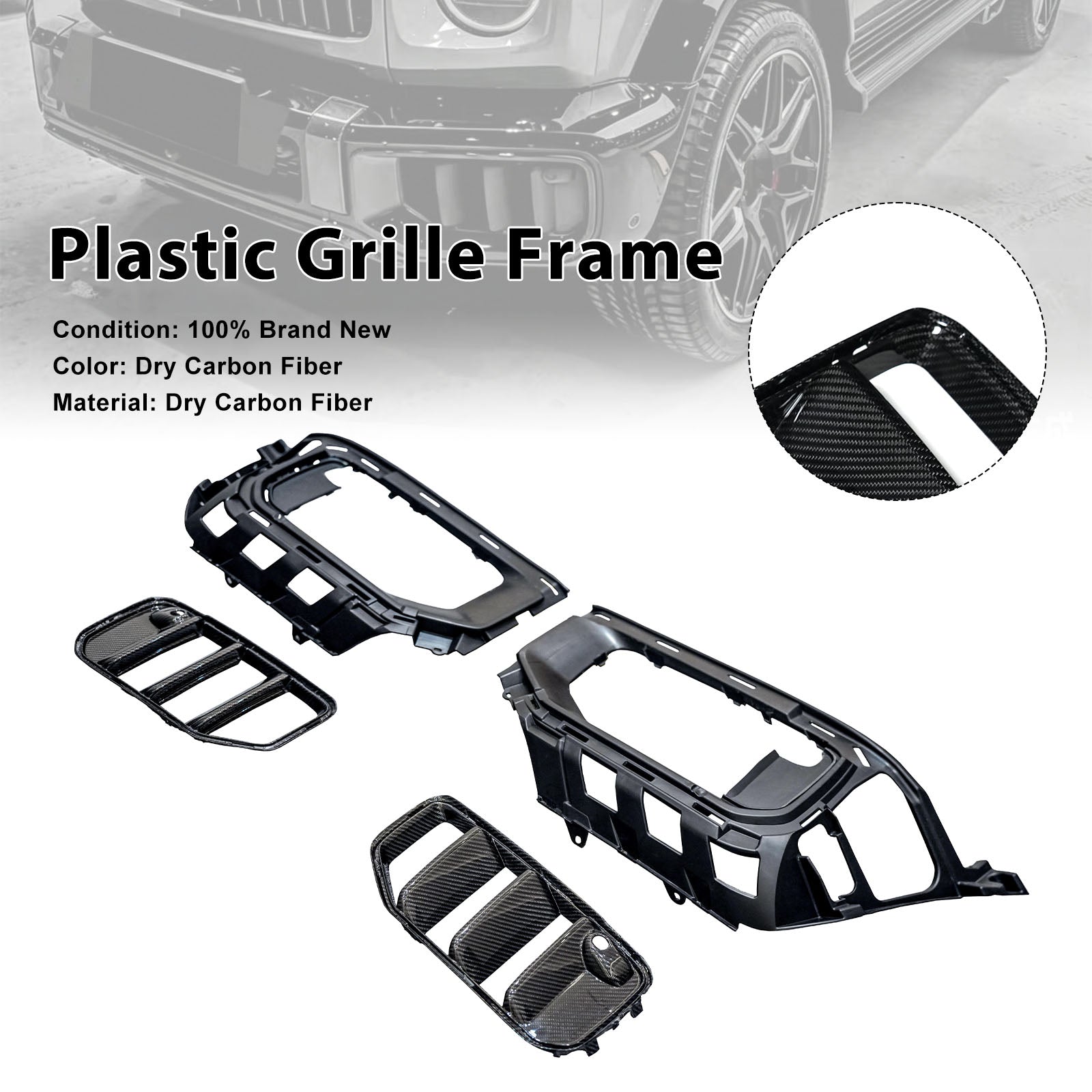 2025+ Fit Mercedes Benz W465 G63 Front Bumper Air Intake Vent Cover Trim