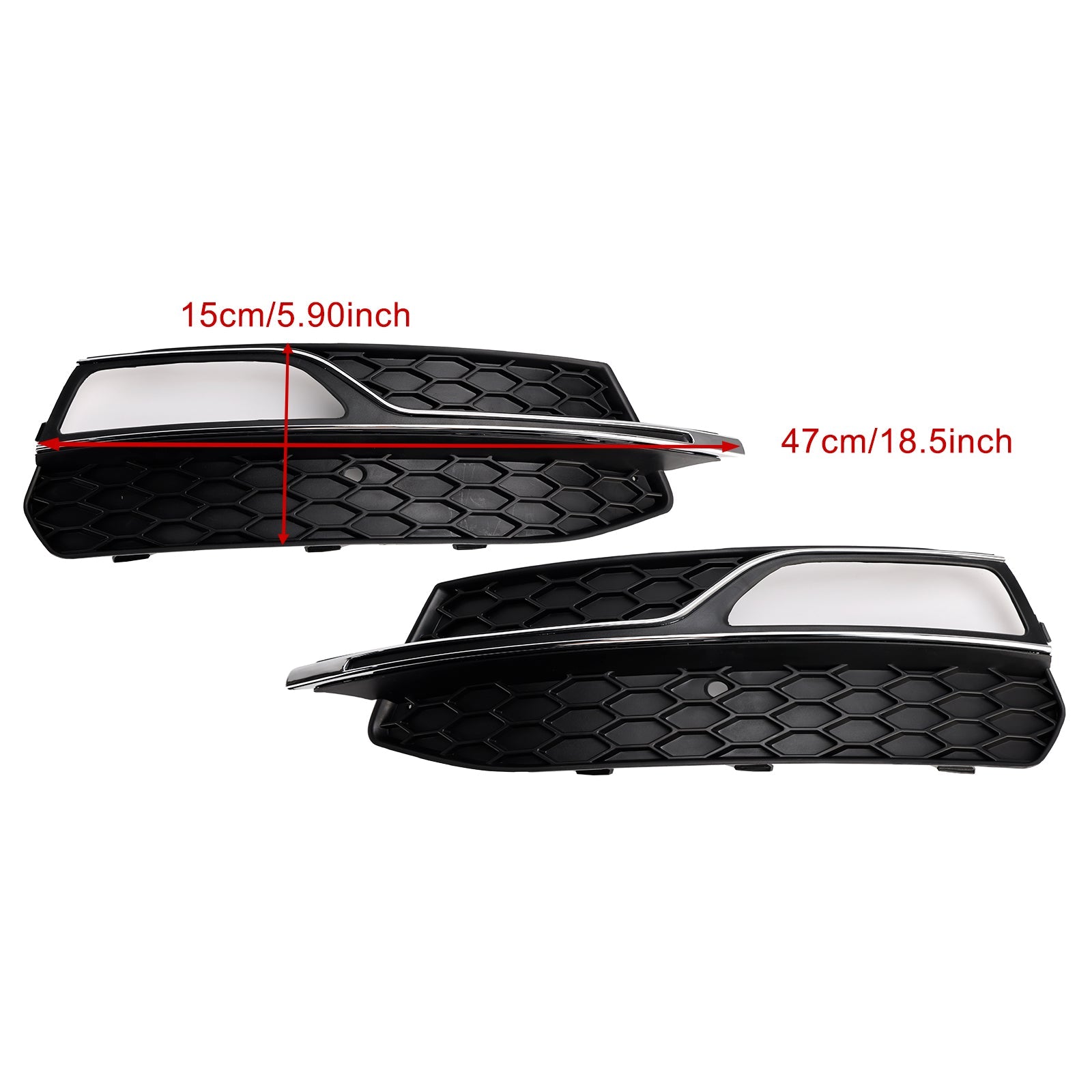 2013-2016 AUDI A3 S-Line S3 Front Lower Bumper Fog Light Cover Grille
