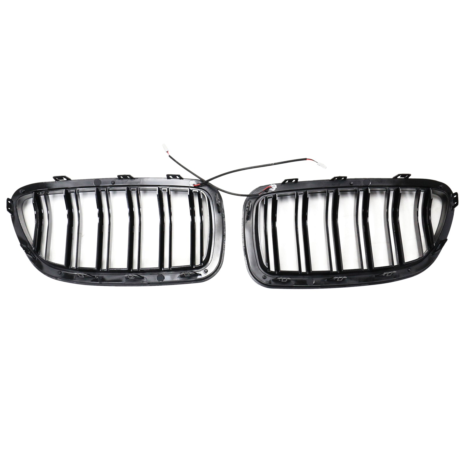 01.2009-10.2016 BMW 5-Series F10 Sedan Kidney Bumper Grille Grill Gloss Black 51137203203 51137203204