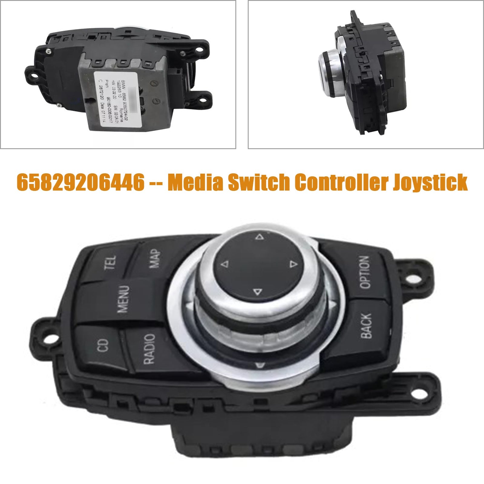 04/2008 ― 05/2012 BMW F03 10pin Media Switch Controller Joystick 65829206446