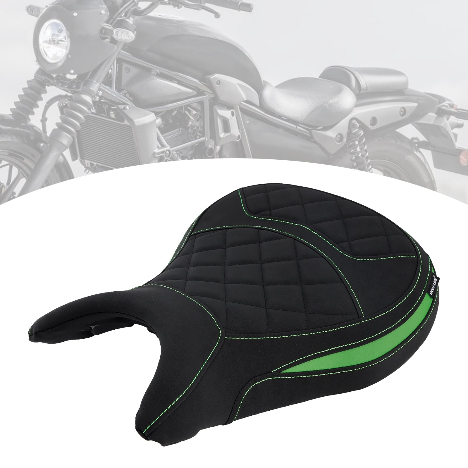 2024-2025 Kawasaki Eliminator 500 Lower Front Driver Raider Seat Pillion Black