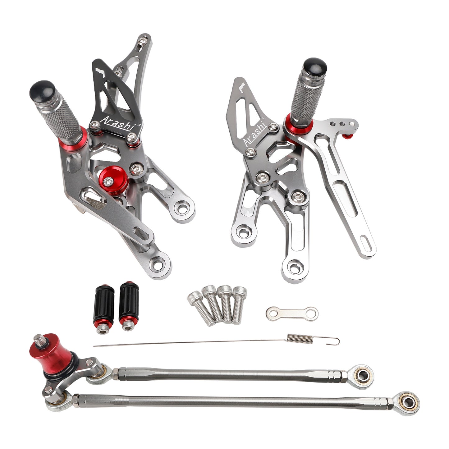 Honda CBR 600 RR PC37 03-06 CBR 1000 RR SC57 04-07 Rearsets Footpegs Grey