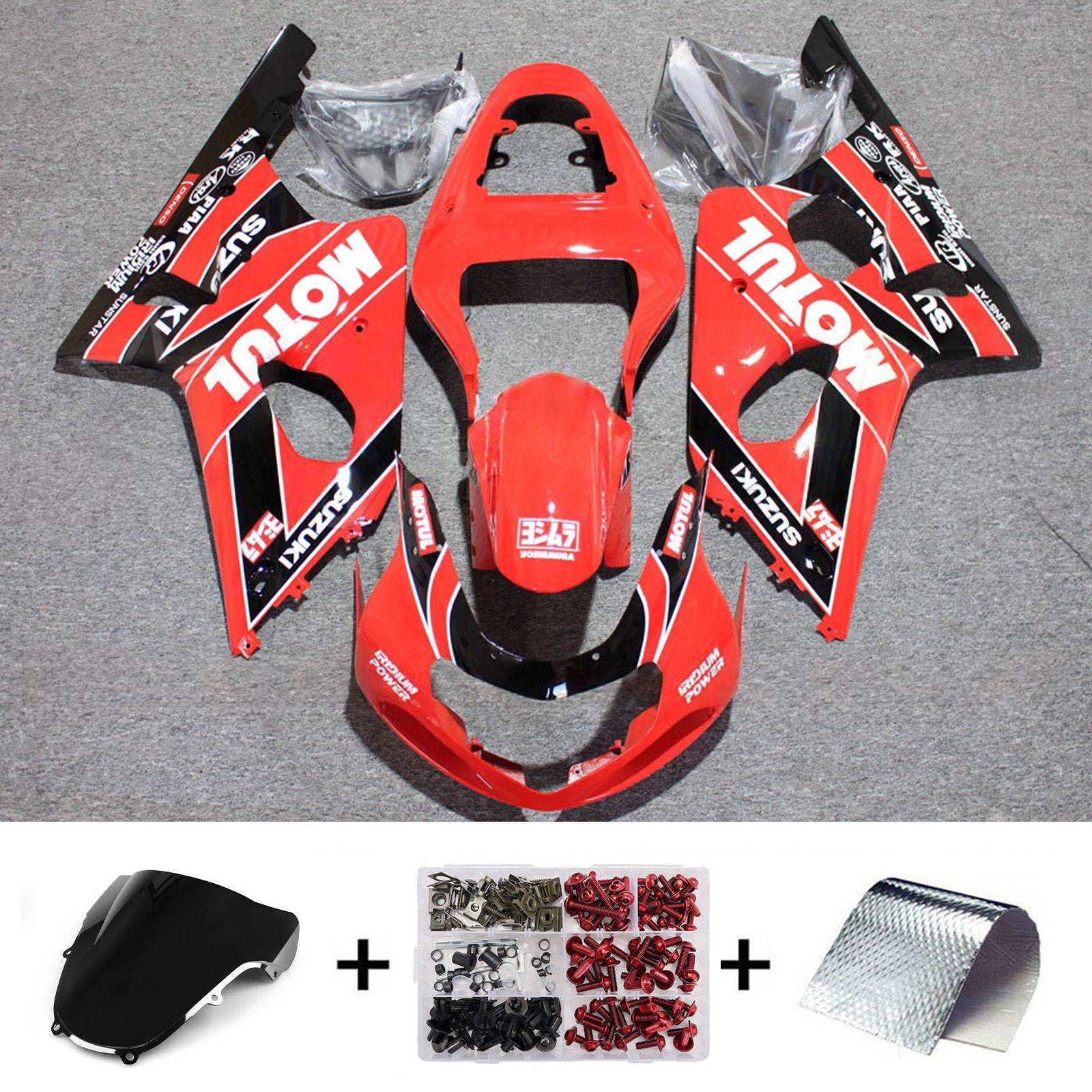 Injection Fairing Kit Bodywork For Suzuki GSXR600 2001-2003 GSXR750 2000-2003 K1