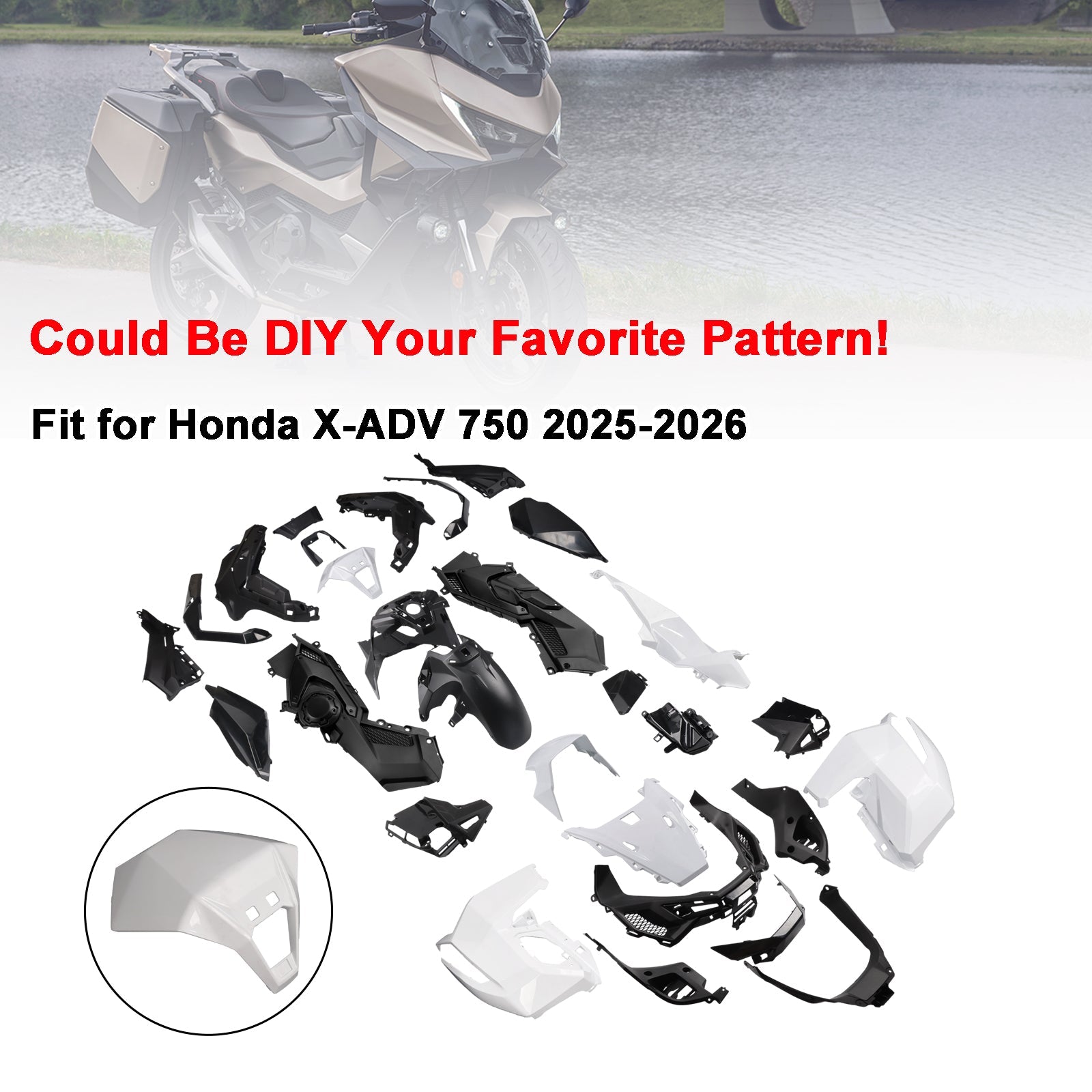 Bodywork Fairing Injection Unpainted For Honda X-ADV 750 2025-2026
