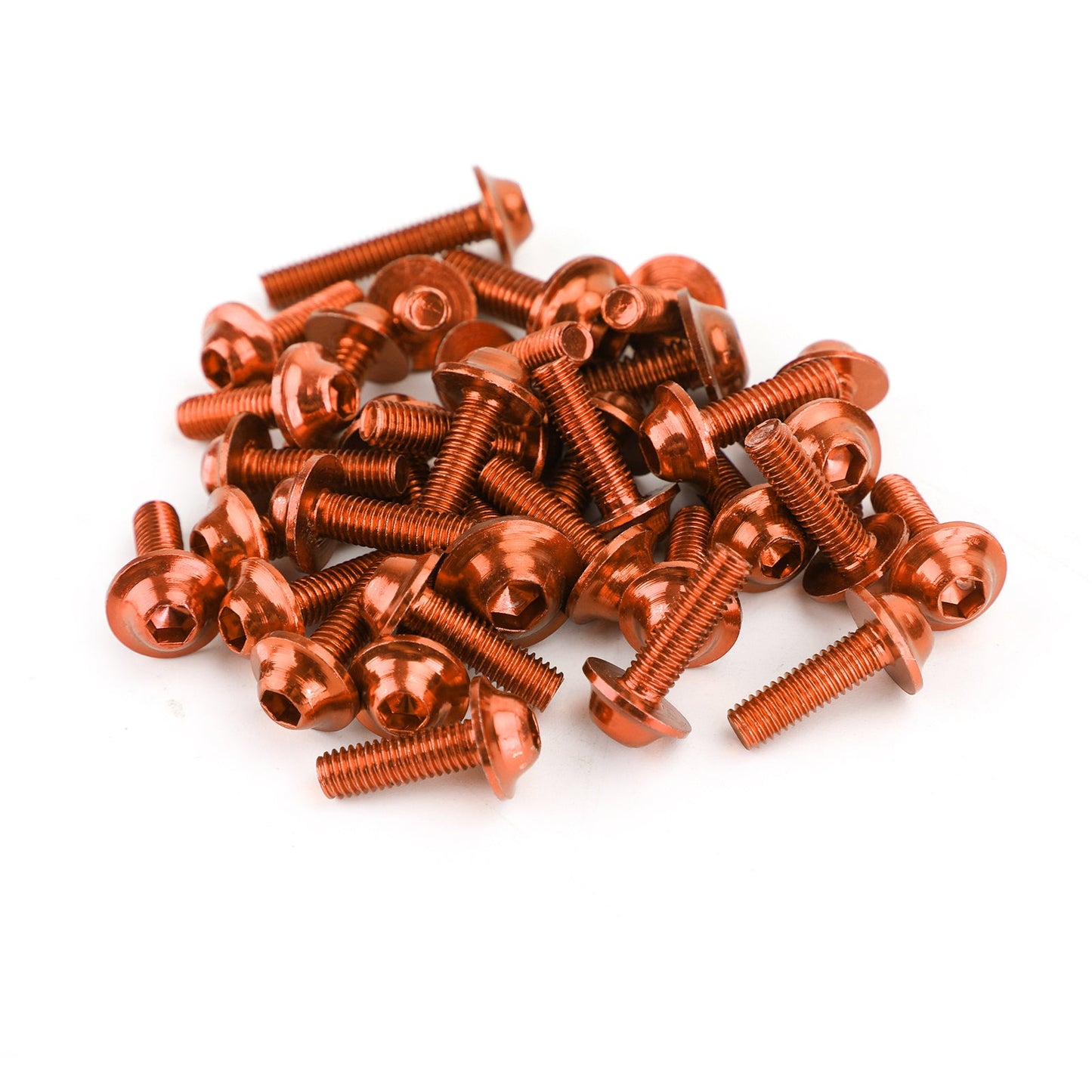 158Pcs Sportbike Windscreen Fairing Bolts Kit Fastener Clips Screws Orange