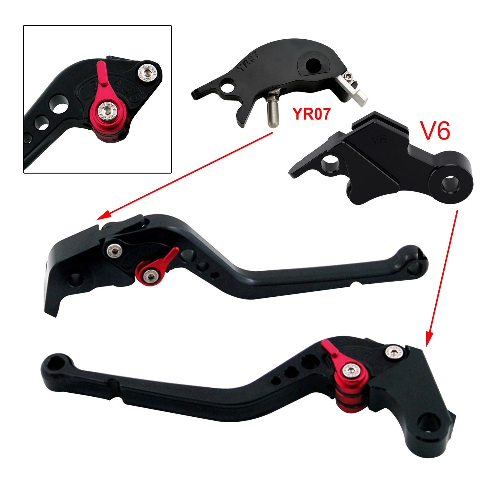 Long Clutch Brake Lever fit for YAMAHA XSR900 XSR900GP MT-09 MT-09SP 2024-2025