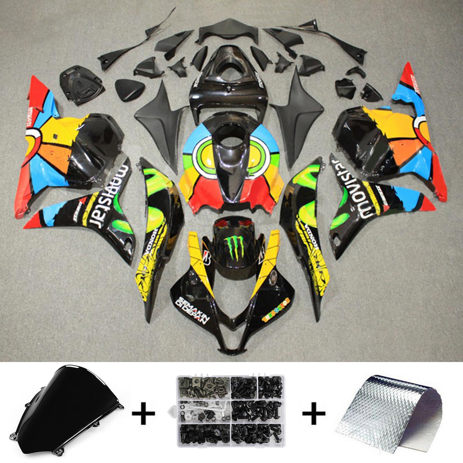 2009-2012 Honda CBR600RR F5 Fairing Kit Bodywork Plastic ABS