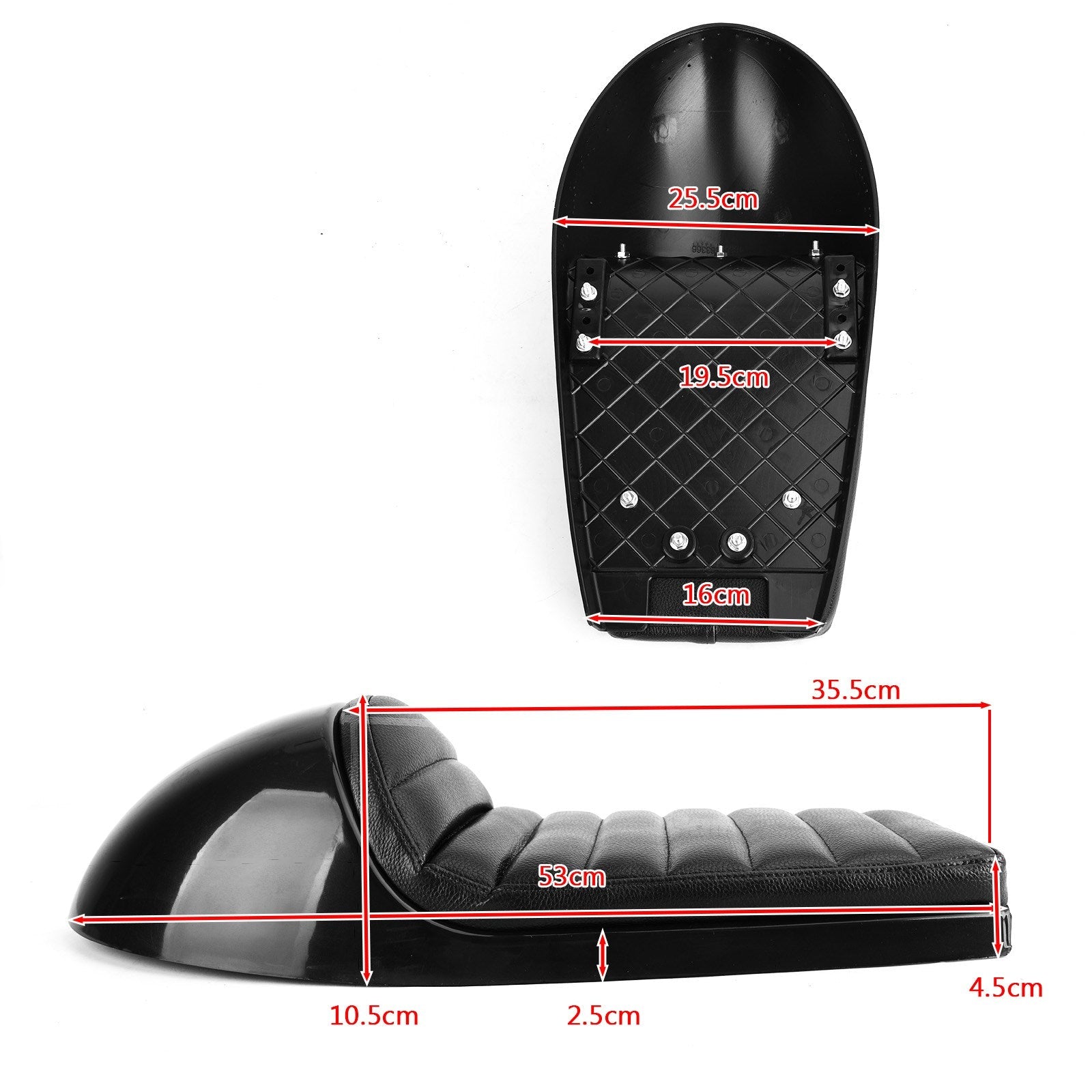Ducati Scrambler / Bevel 250 350 Universal Cafe Racer Seat Retro Vintage Cushion Scrambler Saddle Bench