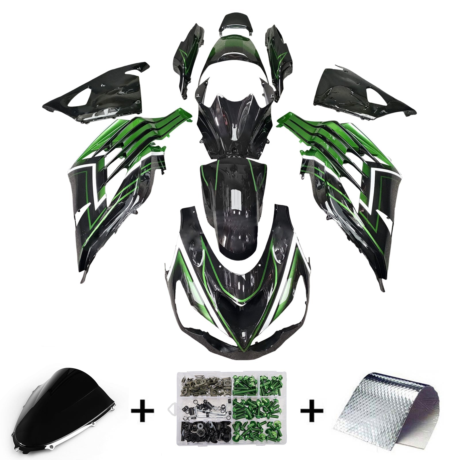 Injection Fairing Kit Bodywork fit For Kawasaki ZX14R ZZR1400 2012-2026