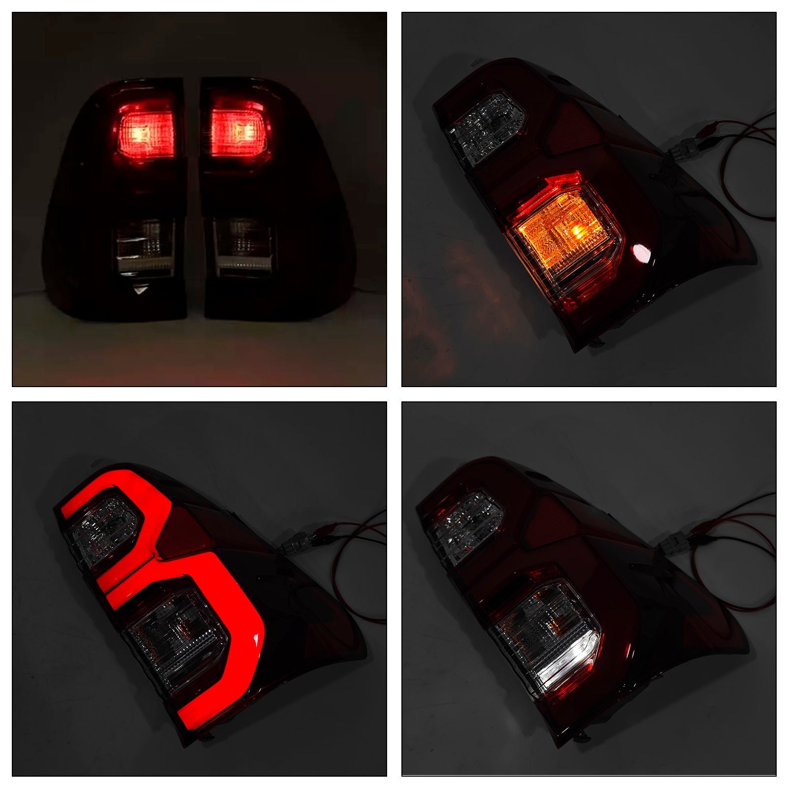 2015-2021 Toyota Hilux Revo Rocco Rear Right & Left LED Tail Light Lamp Pair