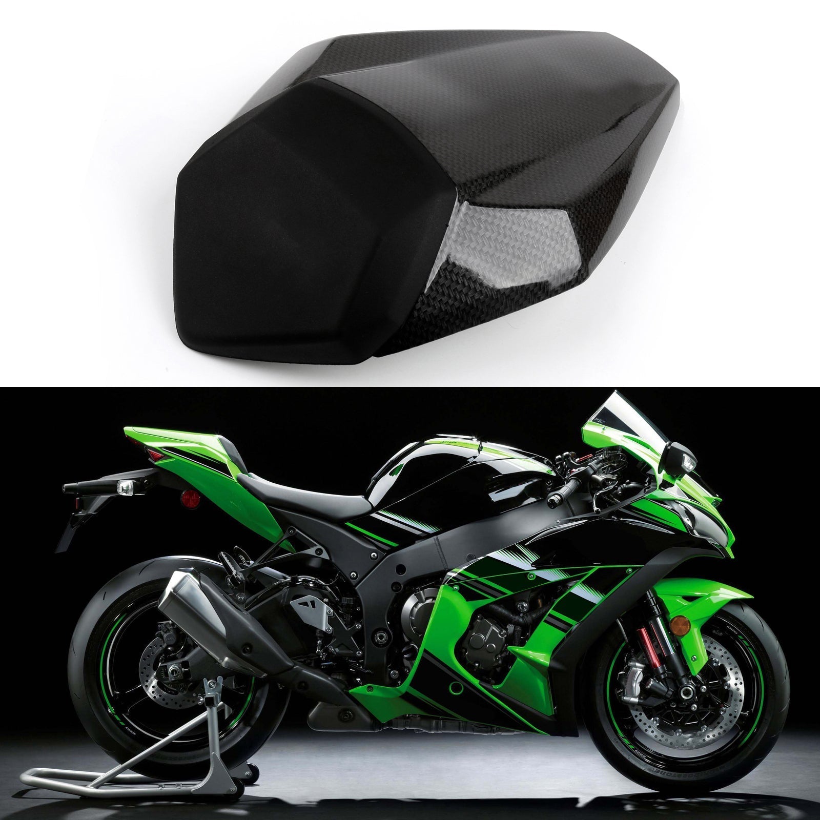 Rear Seat Cover Cowl For Kawasaki Nijia ZX10R ZX10-R 2016-2026 GBlack